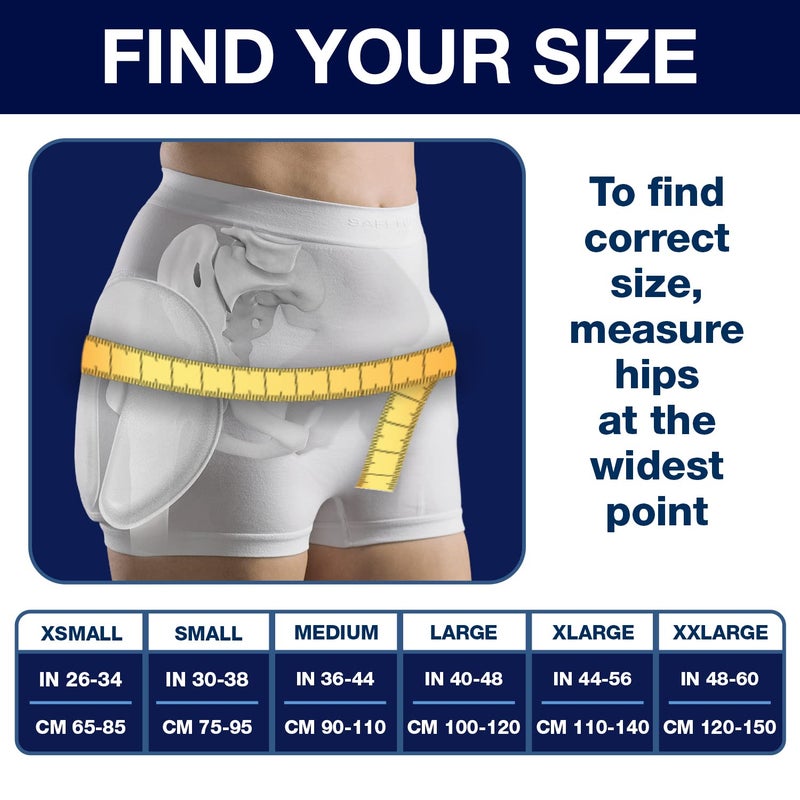 Safehip AirX Womenâ€™s Hip Protector Undergarment Fall Injury Prevention Hip Support for Elderly Seniors, Breathable, Skin-Friendly and Comfortable (XLarge 44-56 inches) by TYTEX - Image 5
